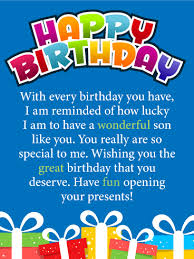 Your mother has 4 kids: Birthday Wishes For Son Birthday Wishes And Messages By Davia