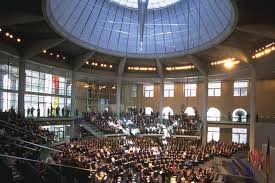 Interior photograph of reichstags glass dome. Berlin Reichstag Renovation By Foster Partners Inhabitat Green Design Innovation Architecture Green Building