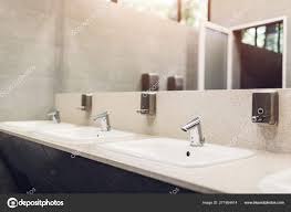 modern interior design in public toilet