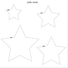 14 oct. 2016 - 1/ à partir des gabarits découpez vos étoiles de différentes  tailles dans différents papier | Gabarit étoile, Etoile a imprimer, Etoile