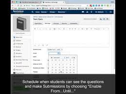 Schoology tricks hints guides reviews promo codes easter eggs and more for android application. Schoology Test Quiz Enabling Submissions Youtube