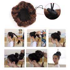 Long black hair's dark, captivating color is perfect for any occasion, and it also adds a level of edge to your overall style. Kylin Express Womens Hair Bun Extension Hair Donut Chignon Hair Piece Wig Black