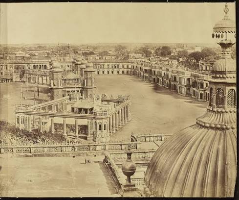 Panorama of Devastated Lucknow after Indian Mutiny, Taken from Great Imambara - 1858 - Old Indian Photos