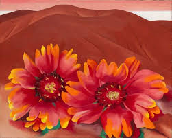 In this project 4th graders learned about the artist georgia o'keeffe. Red Hills With Flowers 1937 By Georgia O Keeffe