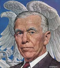 George C. Marshall, 1948 Time cover art by Ernest Hamlin Baker