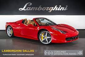 Search preowned ferrari for sale on the authorized dealer graypaul edinburgh. Used 2014 Ferrari 458 Italia For Sale At Lamborghini Dallas Vin Zff68nhaxe0199466
