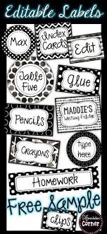 Editable Labels Free Editable Labels Editable Labels Free Classroom Labels Printables