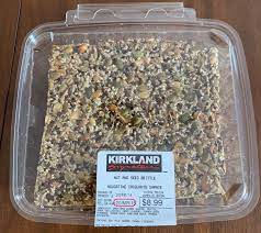 Costco Kirkland Signature Nut And Seed Brittle Review Brittle Recipes Seed Bars Recipe Brittle