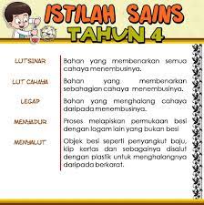 Istilah sains tahun 4,5 dan 6. Istilah Istilah Sains Tahun 4 Motivasi Media Sosial Facebook