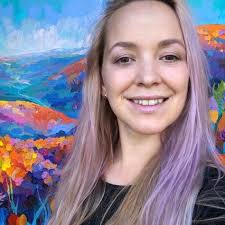 Wild flower series Impressionistic painting by Amyhashimarts