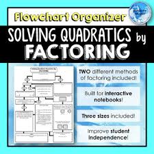 Factoring Flowchart Worksheets Teaching Resources Tpt