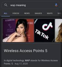 People who had created it a trend perhaps return to understand its meaning once creating a video or. Wap Meaning
