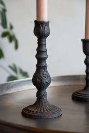 Shop pillar holders, taper candelabras, tiny tea lights and more. Tall Roman Style Patterned Cast Iron Candlestick Holder Rockett St George