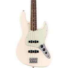 Fender American Professional Jazz Bass Rosewood Fingerboard Olympic White Fender American Fender Bass Electric Bass