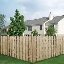 Unbranded 6 Ft X 8 Ft Pressure Treated Wood 3 Rail Dog Ear Shadowbox Fence Panel 73000646 The Home Depot Fence Panels Wood Fence Design Shadow Box Fence