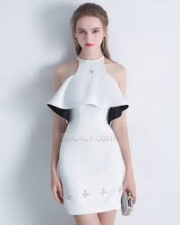 Cercavo l'abito da laurea perfetto, ma poi ho deciso, dato che avevo le conoscenze, il tempo e una macchina da cucire, avrei potuto facilmente creare il mio. Abito Da Cocktail Peplo Estivi Bianco Vestito Gioiello Corti Scollo Americana Abiti Laurea Economici 90320180422 Ricici Com