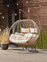 Double Indoor Outdoor Hanging Chair Hanging Chair Outdoor Outdoor Chairs Diy Garden Furniture