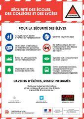 Securite Des Ecoles Des Colleges Et Des Lycees Nouvelles Mesures Consignes De Securite Education Nationale Education