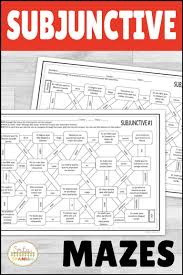 Present Subjunctive Spanish Maze Practice Activity With Digital Option Spanish Teaching Resources Spanish Lesson Plans High School Spanish