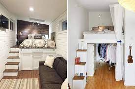 Soppalco in legno con studio per una coppia con finitura legno sbiancato. Idee Per Organizzare Lo Spazio Sotto Al Letto Contenitore Community Lm