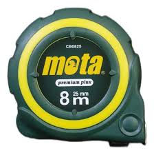 CINTA METRICA 8 MTROS MOTA