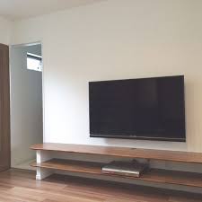 壁掛けテレビ テレビボード などのインテリア実例 2015 07 11 09 13 35 roomclip ルームクリップ インテリア リビング 造作棚 造作
