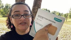 Amazon.com: MED PRIDE Waterproof Silicone 6'' X 6'' Foam Wound Dressing  (10-Count) Sterile, Adhesive Border