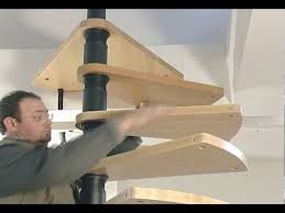 Knock basic staircase gamma open staircase catalogues; Installing The Gamia Wood Spiral Stair Kit Youtube