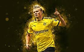 Born 21 july 2000) is a norwegian professional footballer who plays as a striker for bundesliga club borussia dortmund and the norway national team. Download Wallpapers Erling Haaland 4k Joy Borussia Dortmund Fc Norwegian Footballers Bvb Goal Soccer Erling Braut Haaland Bundesliga Football Erling Haaland Bvb Yellow Neon Lights Erling Haaland 4k For Desktop Free Pictures