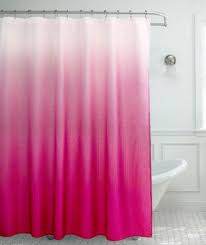 Hot Pink Shower Curtain Waffle Weave Ombre Design Bath Decor Color Rings Fuschia Unbrand Pink Shower Curtains Pink Bathroom Decor Hot Pink Bathrooms