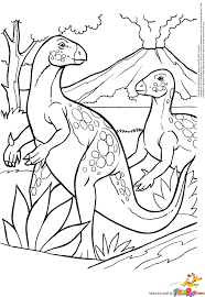Dinosaurs With Volcano 0 00 Coloring Pages Nature Coloring Pages Winter Dinosaur Coloring Pages