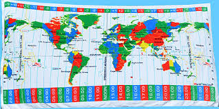 64 Exact Map Of World Clock
