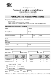Cazare hotel romania, bucharest, romania. Formular De Inregistrare Hotel