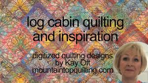 Referring to diagram 2, stitch parallel lines to make a wide v shape in the upper two log cabin blocks. Ideas For Quilting Log Cabin Blocks Youtube