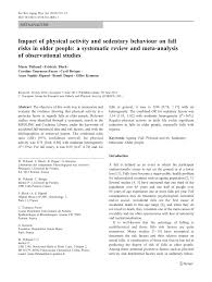 Pdf Impact Of Physical Activity And Sedentary Behaviour On Fall Risks In Older People A Systematic Review And Meta Analysis Of Observational Studies