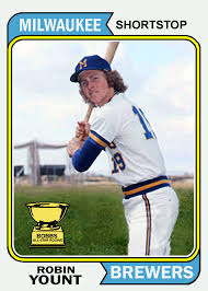 Robin yount collected more hits in the 1980s than any other player during that decade. Bob Lemke S Blog 1974 Yount Begins Brewers Custom Card Binge