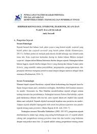 Konsep ruang dalam sejarah nasional dapat diketahui. Berpikir Kronologis Sinkronik Diakronik Ruang Dan Waktu Dalam Sejarah Andy Suryadi