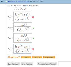 Dec 29, 2020 · the partial derivative of f with respect to x is: Find All The Second Partial Derivatives W U 7 Chegg Com