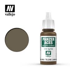Panzer Aces Vallejo Dark Mud 70316 For Painting Miniatures