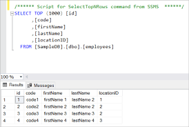 Querying Sql Server Tables From .Net