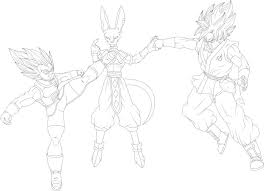 Goku's saiyan birth name, kakarot, is a pun on carrot. Beerus Training For Goku And Vegeta Coloring Page Anime Coloring Pages