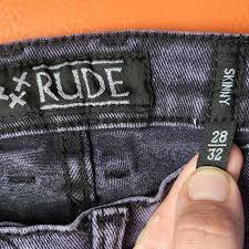 XXX RUDE Men's Purple Jeans | Depop