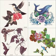 Cute dolphin tattoo with rose flower. 2pcs Lot Rose Bird Dolphin 3d Tattoos Butterfly Blue Red Large Women Tatoo Waterproof Temporary Tattoo Stickers 4 Model Choose Stickers Fiat Sticker Pinksticker Mirror Aliexpress