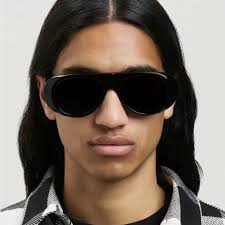 Óculos de sol retrô com armação grande masculino e feminino, óculos ovais  resistentes a UV, estilo minimalista avançado, nova moda, 2024