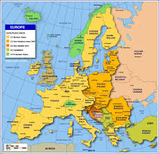 Germany gets cut down to the sole areas that are negatively contributing to the gdp. Map Of Europe Member States Of The Eu Nations Online Project