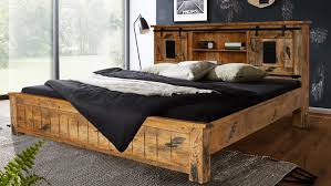 Woodkings bett marton 180x200 holzbett bettrahmen doppelbett ehebett recycelte pinie schlafzimmer möbel. Bett Gingo Mangoholz Rustikal Eisen Anthrazit 180x200 Cm