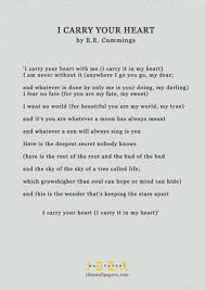 I Carry Your Heart By E E Cummings Wedding Reading In 2020 Beautiful Love Quotes Great Love Poems Ee Cummings Quotes