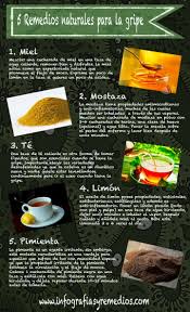 5 Remedios Naturales Para La Gripe Infografia Health Food Healing Recipes Health Remedies