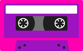 80s Graphics Clip Art Pink And Purple Cassette Tape Free Clip Art Cassette Tapes Free Clip Art 80s Theme Party
