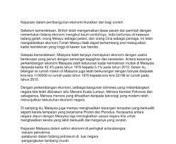 Pendapat anda ,sejauh manakah kejayaan yang dicapai oleh malaysia dalam sektor ekonomi di peringkat antarabangsa. Kejayaan Dalam Pembangunan Ekonomi Gak Patii